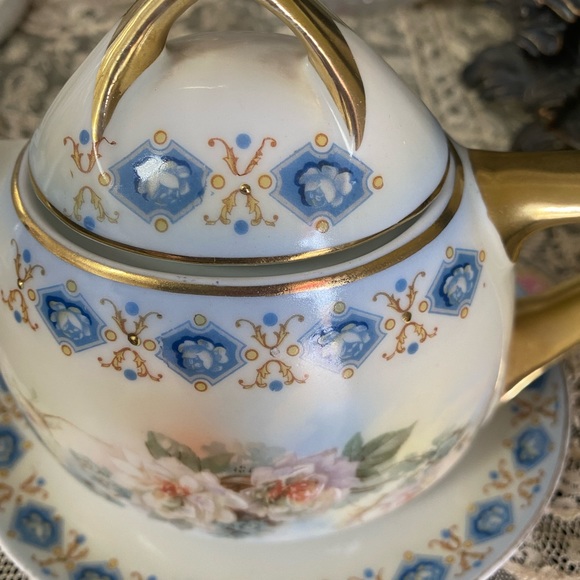 HTF Royal Rudolstadt Prussia small teapot and gray - Picture 4 of 10